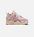 Air Jordan 4 Retro Pink Pearl and Iced Carmine Infant & Toddler Sneakers - Iced Carmine/Coconut Milk/Anthracite/Muslin/Pinksicle