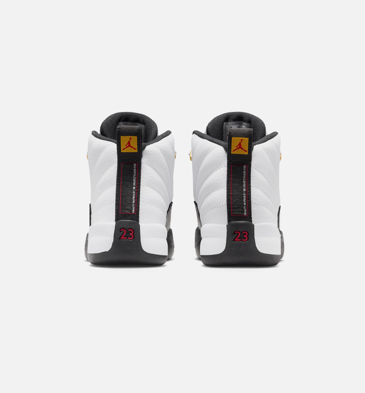 Air Jordan 12 Retro Taxi Preschool Sneakers - White/Black/Taxi