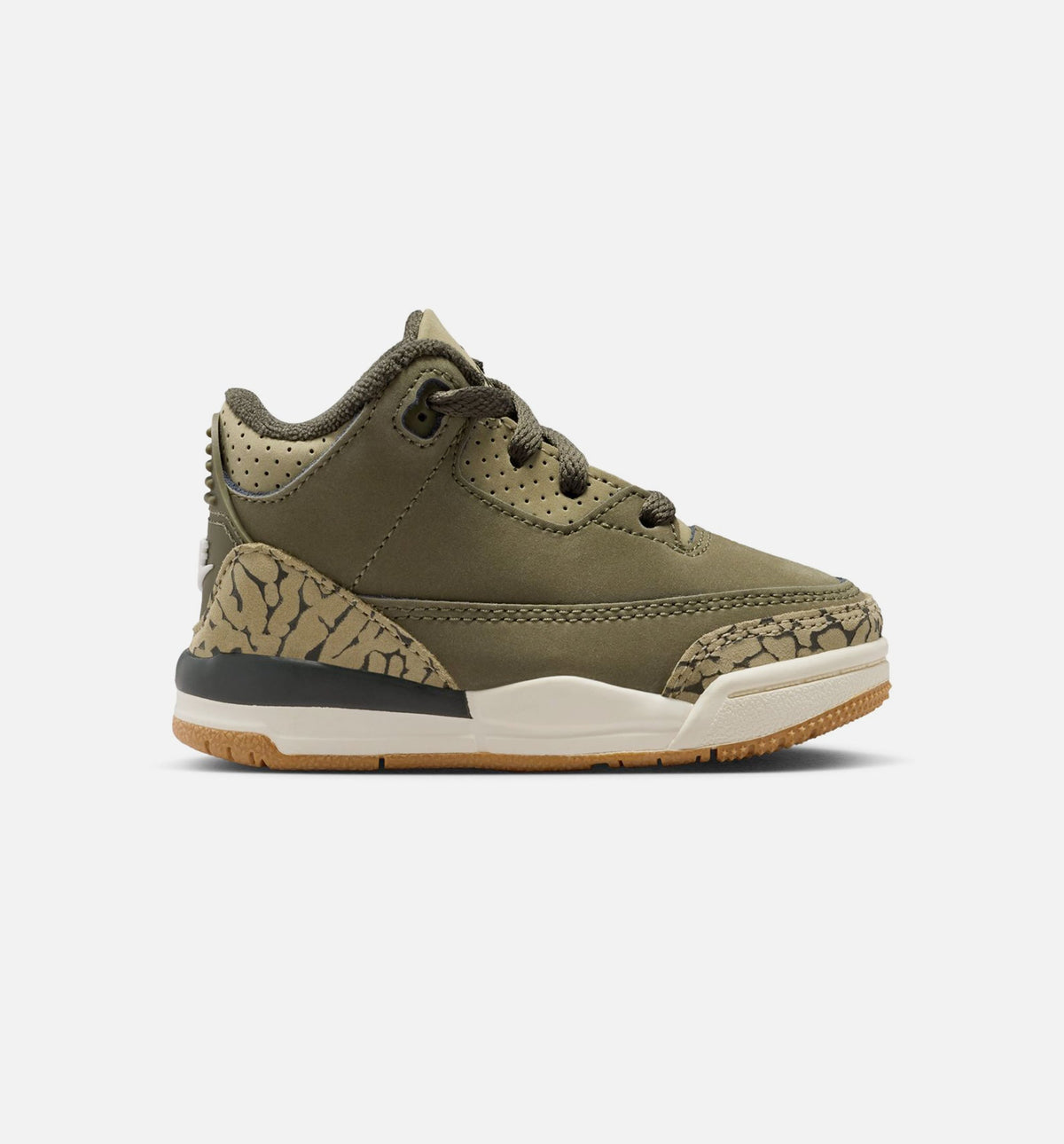 Air Jordan 3 Retro Medium Olive Infant & Toddler Sneakers - Medium Olive/Sequoia/Neutral Olive/Sail