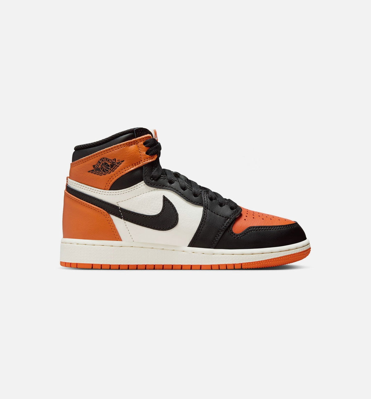 Air Jordan 1 Retro High OG Shattered Backboard Grade School Sneakers - Black/Sail/Starfish