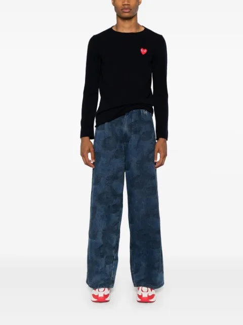 Comme Des Garçons Play embroidered logo jumper