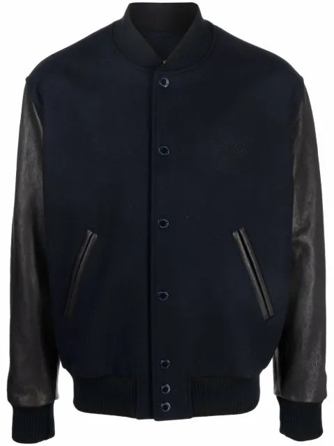 Golden Goose panelled varsity bomber jacket