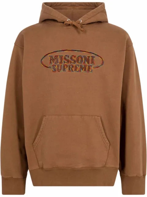 Supreme x Missoni logo-embroidered hoodie
