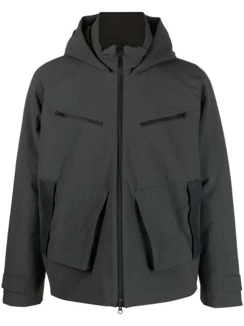 GR10K hooded padded bomber jacket