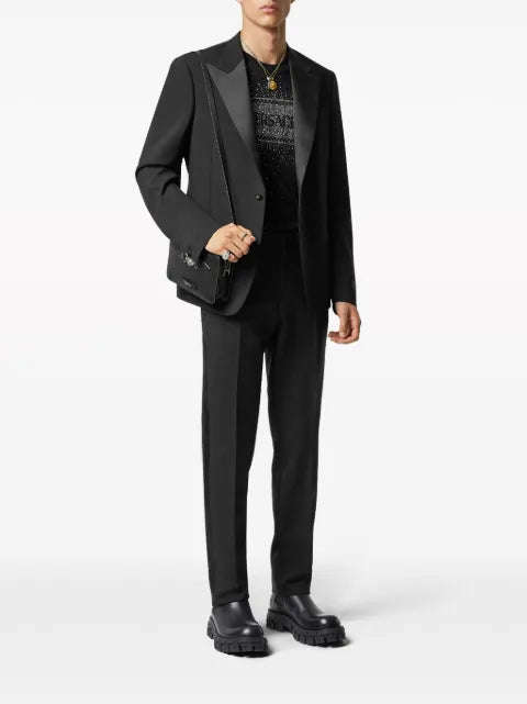 Versace wool-mohair blazer