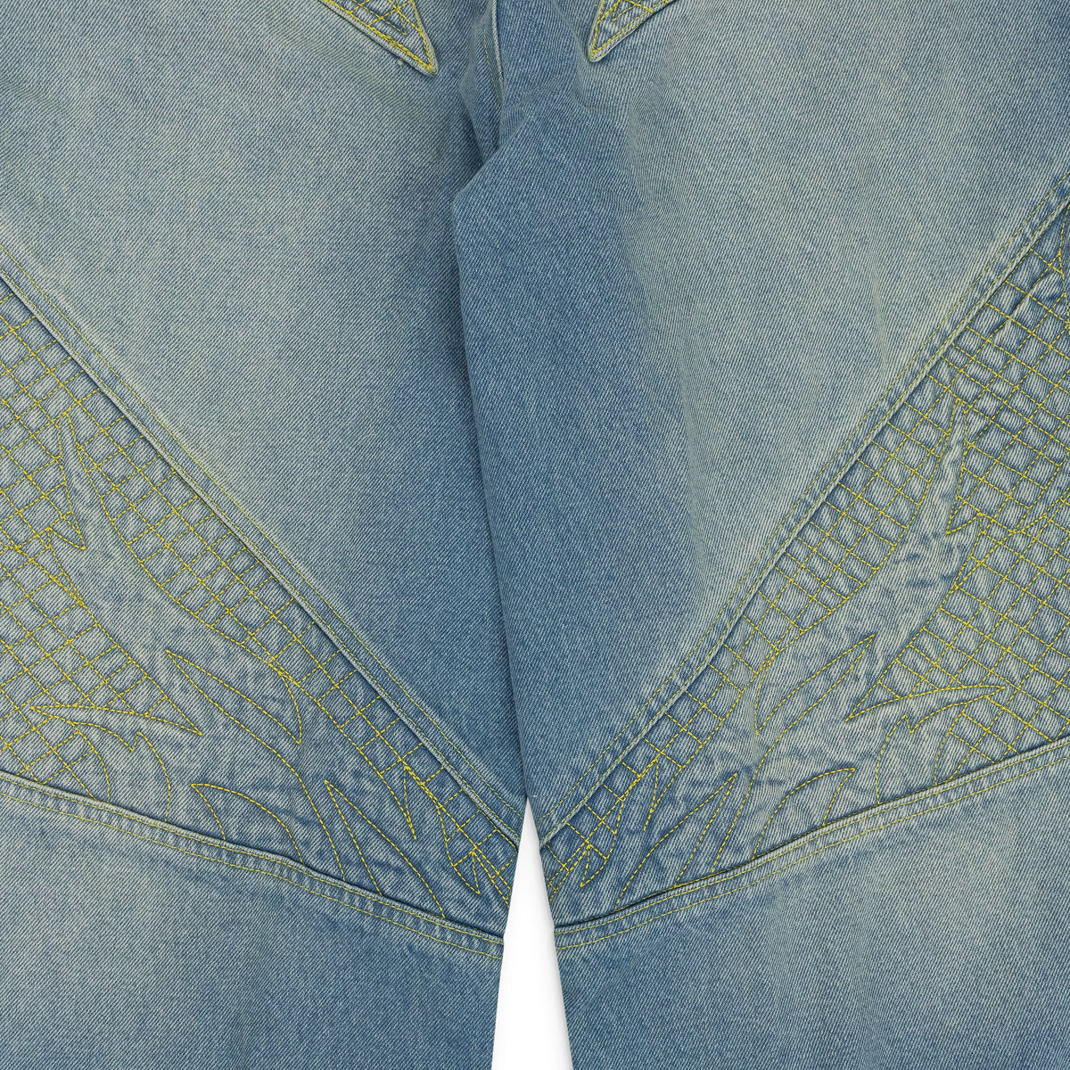BLUE MOTO STRAIGHT-FIT JEANS