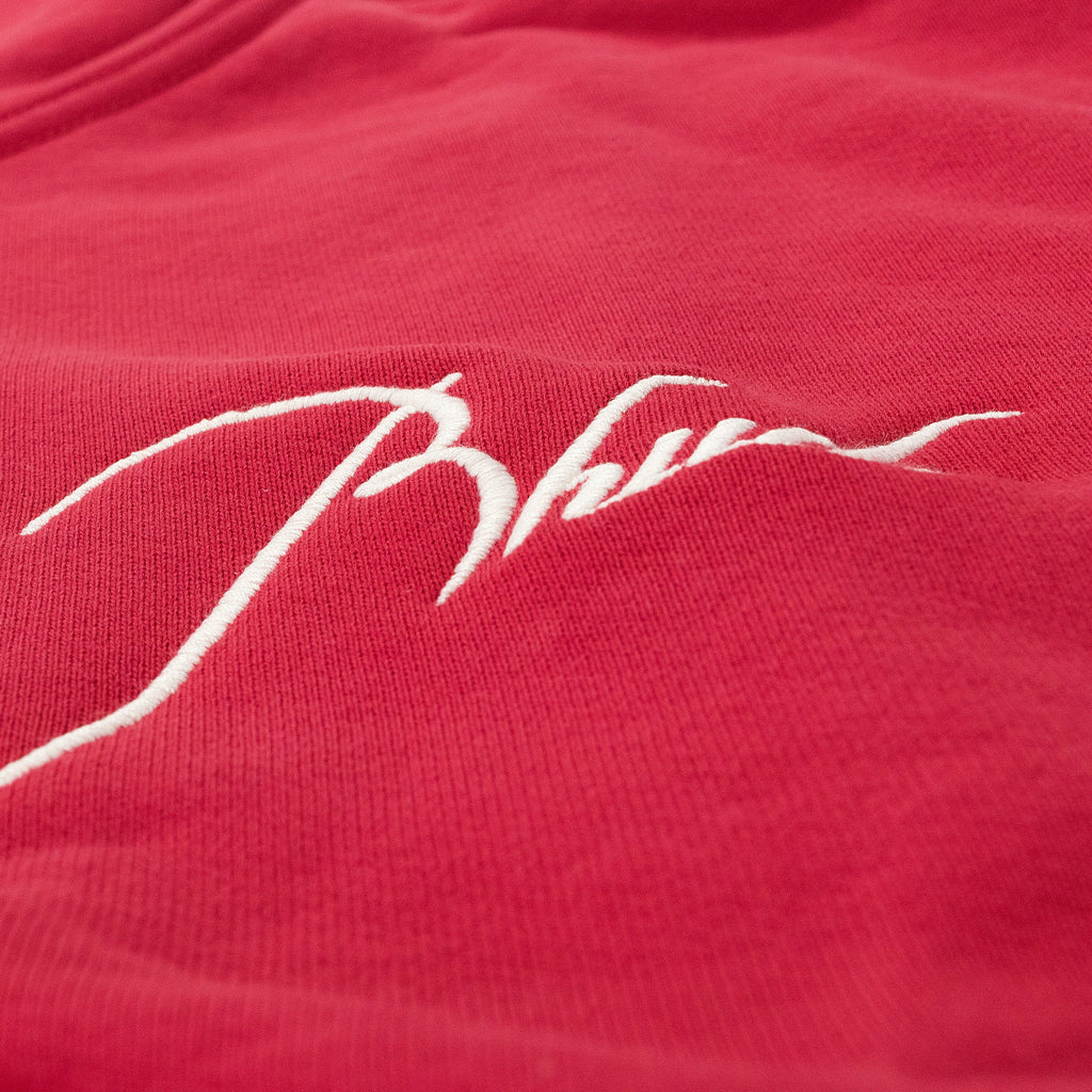 RED QUARTER ZIP SWEATER