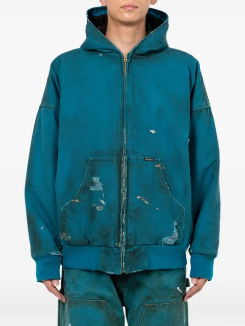 KAMIYA  Boro distressed zip-up jacket