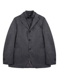 Incotex removable-panel flannel jacket