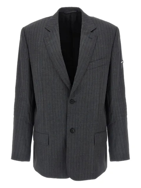 Balenciaga single-breasted pinstripe blazer