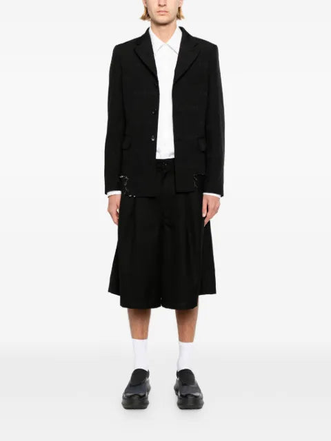 Black Comme Des Garçons asymmetric-hem blazer