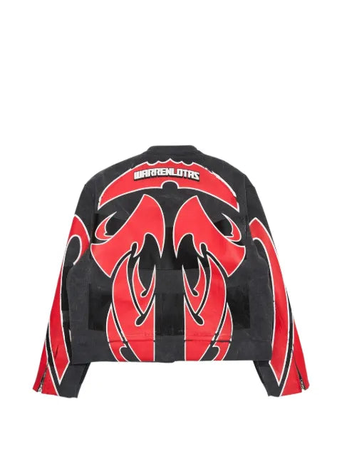 Warren Lotas Plastisol Puff Printed Armor jacket