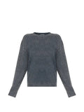 Balenciaga logo-print ribbed-knit jumper