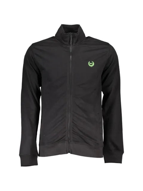 Gian Marco Venturi Vintage logo-patch zip-up sweater