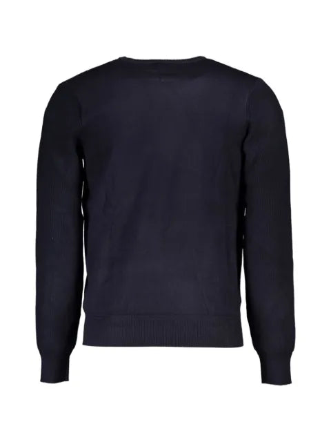 U.S. Grand ribbed-detail crew-neck cotton sweater