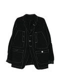 Undercover contrast-stitch blazer