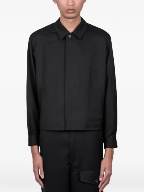 Auralee wool shirt jacket