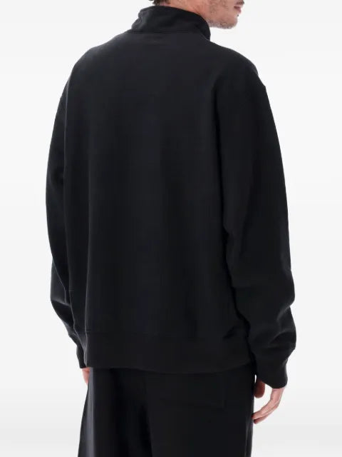 Champion quarter-zip logo-patch sweater