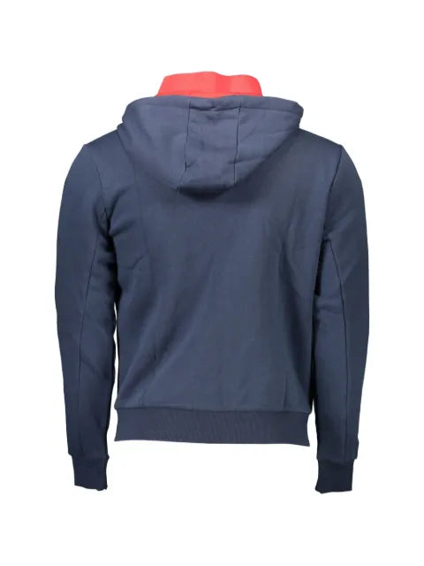 U.S. POLO ASSN. logo-embroidered stripe-detail hoodie