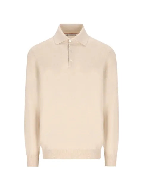 Brunello Cucinelli cashmere button-placket sweater