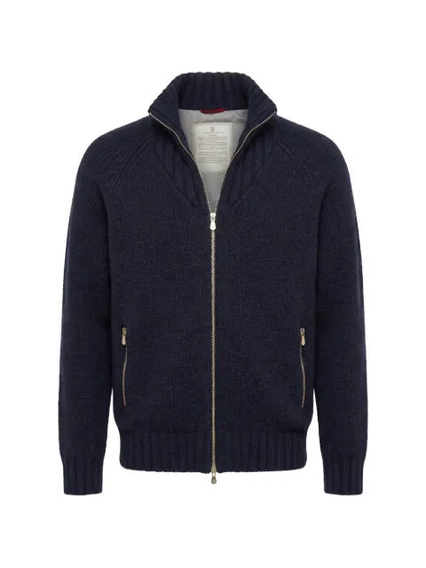 Brunello Cucinelli chunky-knit zip-up cardigan