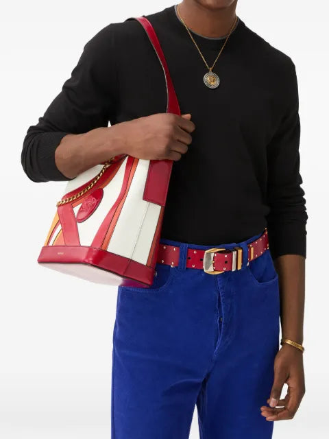 Versace embroidered wool knit crewneck sweater