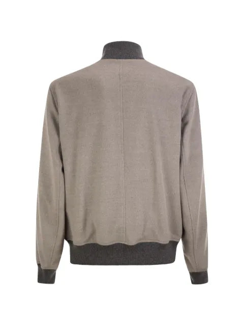 Brunello Cucinelli long-sleeve high-neck bomber jacket