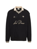 Les Deux logo-embroidered V-neck sweater
