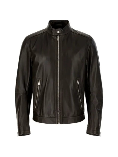 BOSS zip-up leather jacket