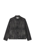izzue acid-wash denim jacket