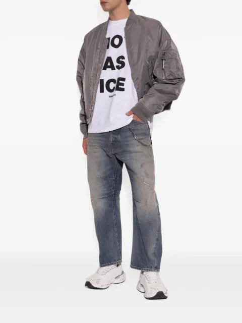 DSQUARED2 logo-patch bomber jacket