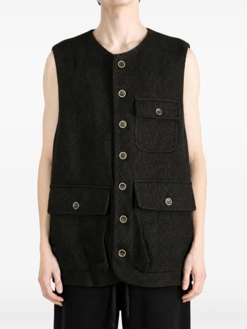 Uma Wang button-up pocket-detail gilet