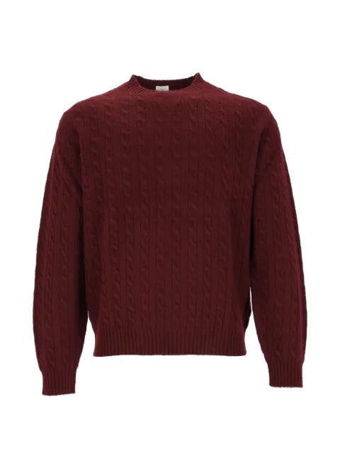 Eleventy cable-knit crew-neck sweater