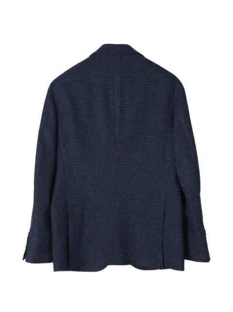 Brunello Cucinelli Prince of Wales check single-breasted blazer