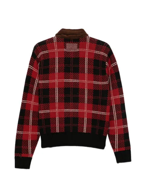 Guest In Residence check-pattern cardigan