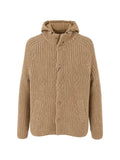Herno ribbed-knit hooded cardigan