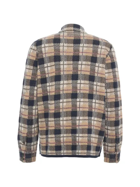 Guest In Residence check-pattern cashmere shirt
