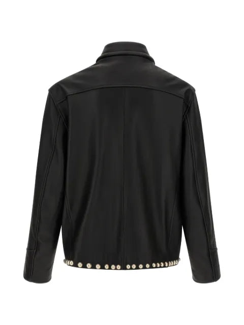 Second/Layer Rider stud-embellished leather jacket