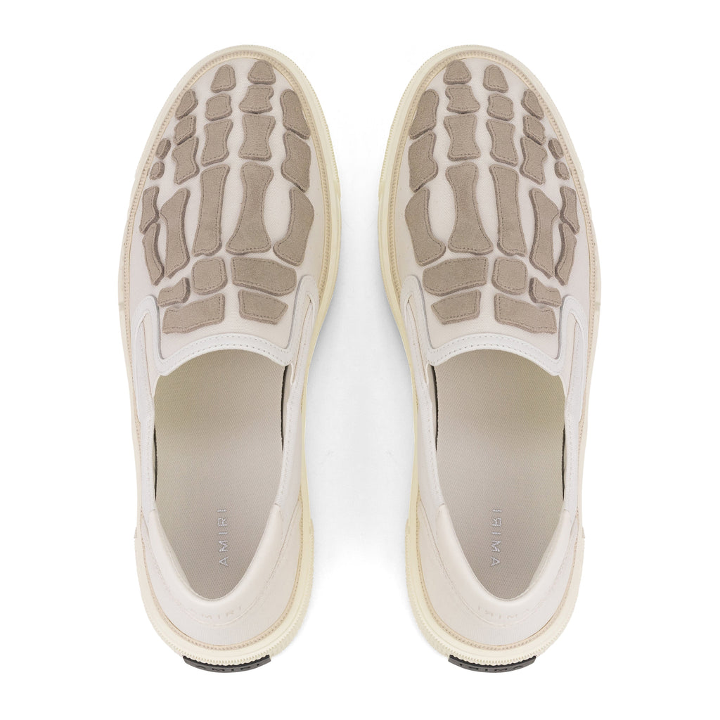 White Skel Top Slip On Sneakers