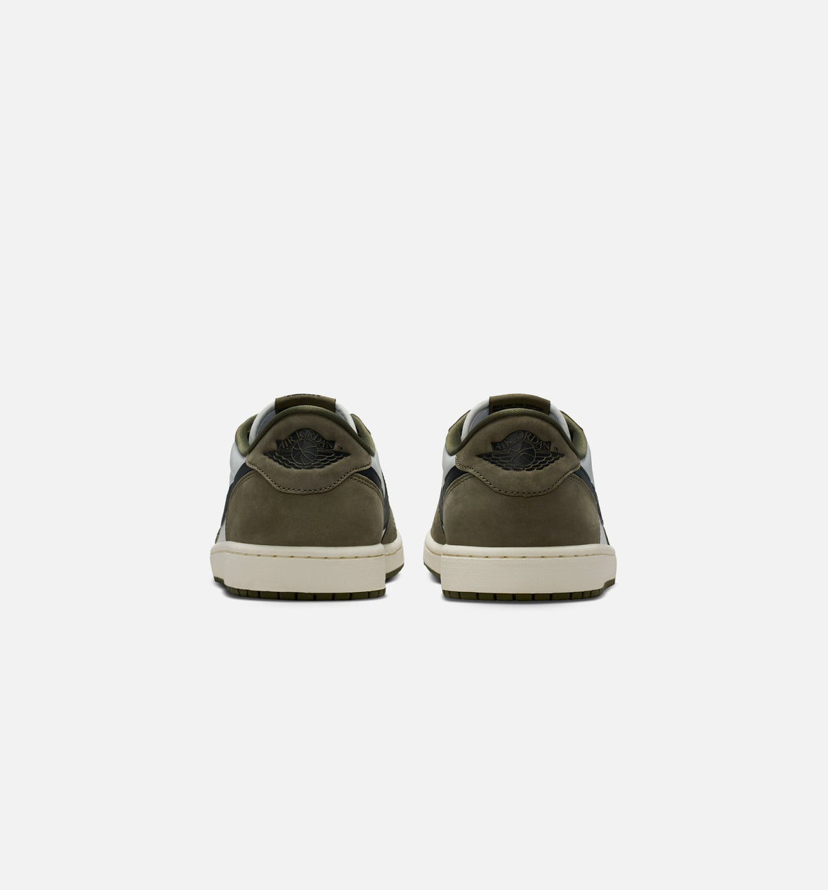 Air Jordan 1 Low OG Men's Sneakers - Medium Olive/Black/Summit White/Sail