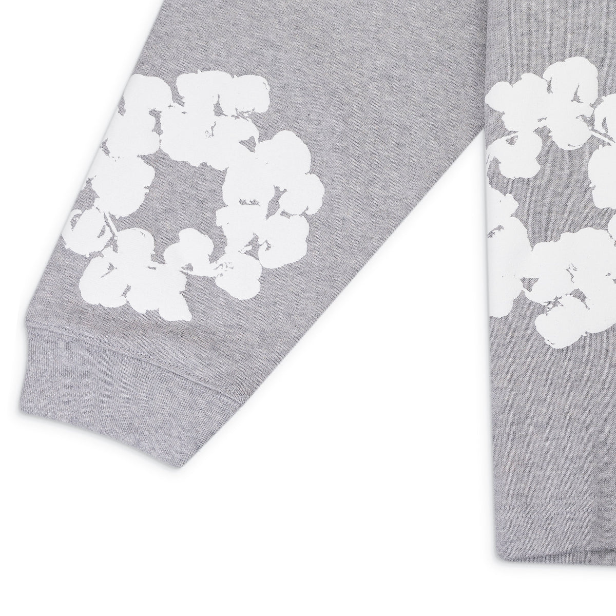 Grey Cotton Wreath Long Sleeve T-shirt