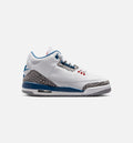 Air Jordan 3 Retro OG True Blue Big Kids' Lifestyle Shoes - White/Fire Red/True Blue