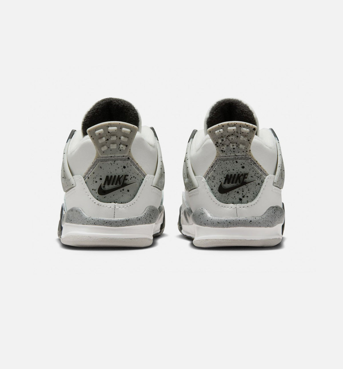 Air Jordan 4 Retro White Cement Infant & Toddler Sneakers - Summit White/Fire Red/Cement Grey/Black