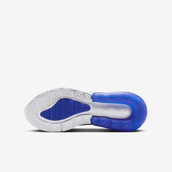 Big Kid's Nike Air Max 270 Vast Grey/White-Hyper Royal (943345 041)