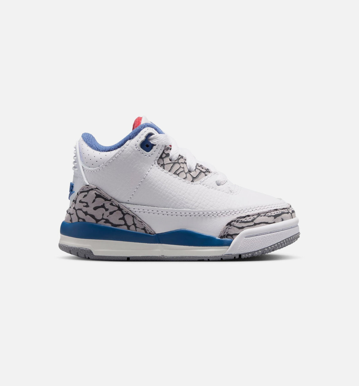 Air Jordan 3 Retro OG True Blue Infant & Toddler Sneakers - White/Fire Red/True Blue
