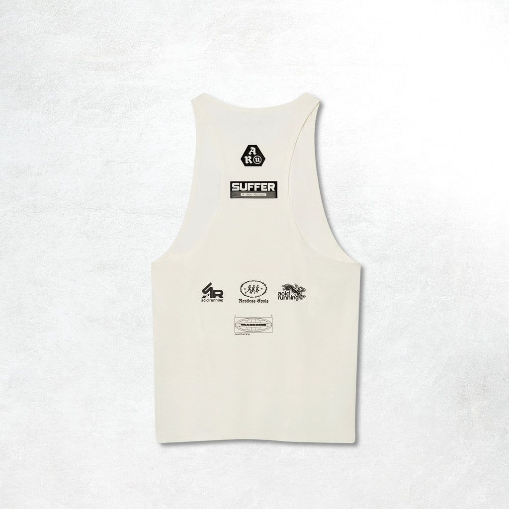 Acid Running Men's Race Unit Tank: Bone