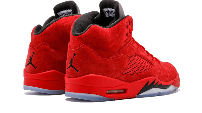 Air Jordan 5 Retro 'Red Suede' – Bold All-Red Premium Suede AJ5 with Reflective Tongue & Clear Sole