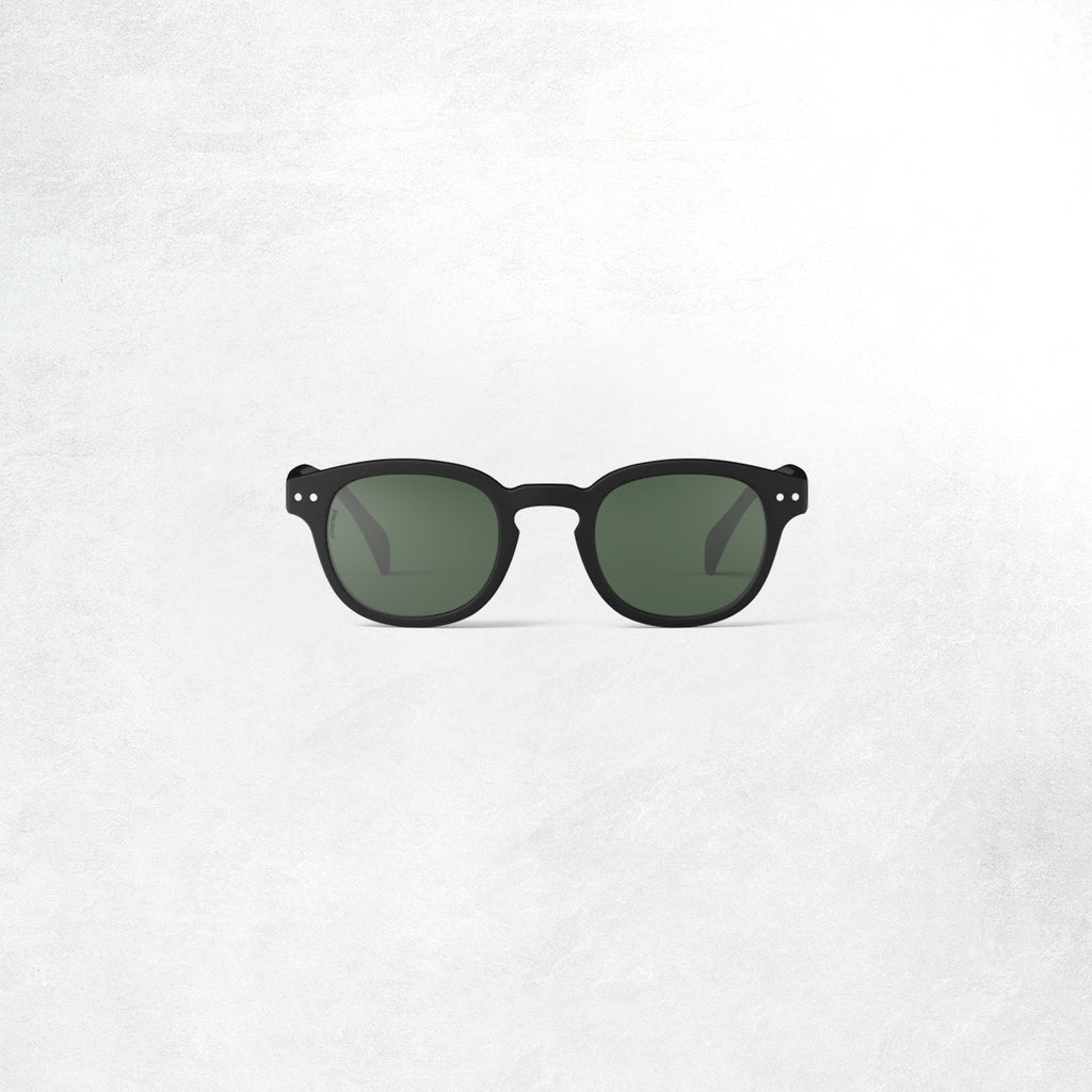 Izipizi Sun Glasses #C: Black Polarized Green Lenses