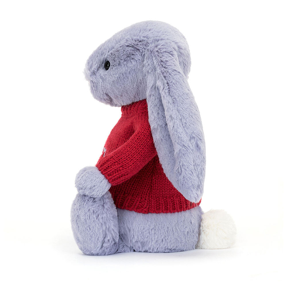 Bashful Viola Bunny with Personalized Red Jumper