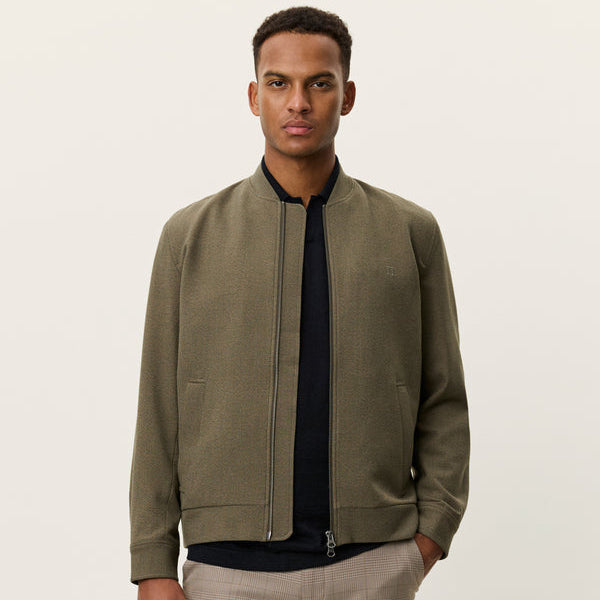 Les Deux Como Reg Bomber Jacket: Teak Brown